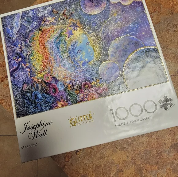 New in box 1000 pieces glitter Star Child puzzle - Picture 7 of 8